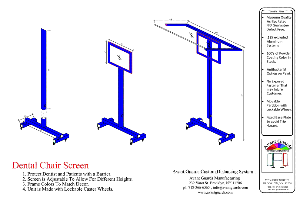 Dental Chair Screen CAD
