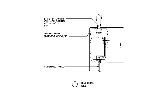 Steel Security Screen Cad